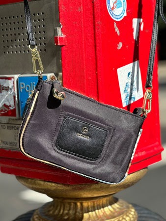 Mini bag “Gattinoni” in tessuto vela, pratica e leggera